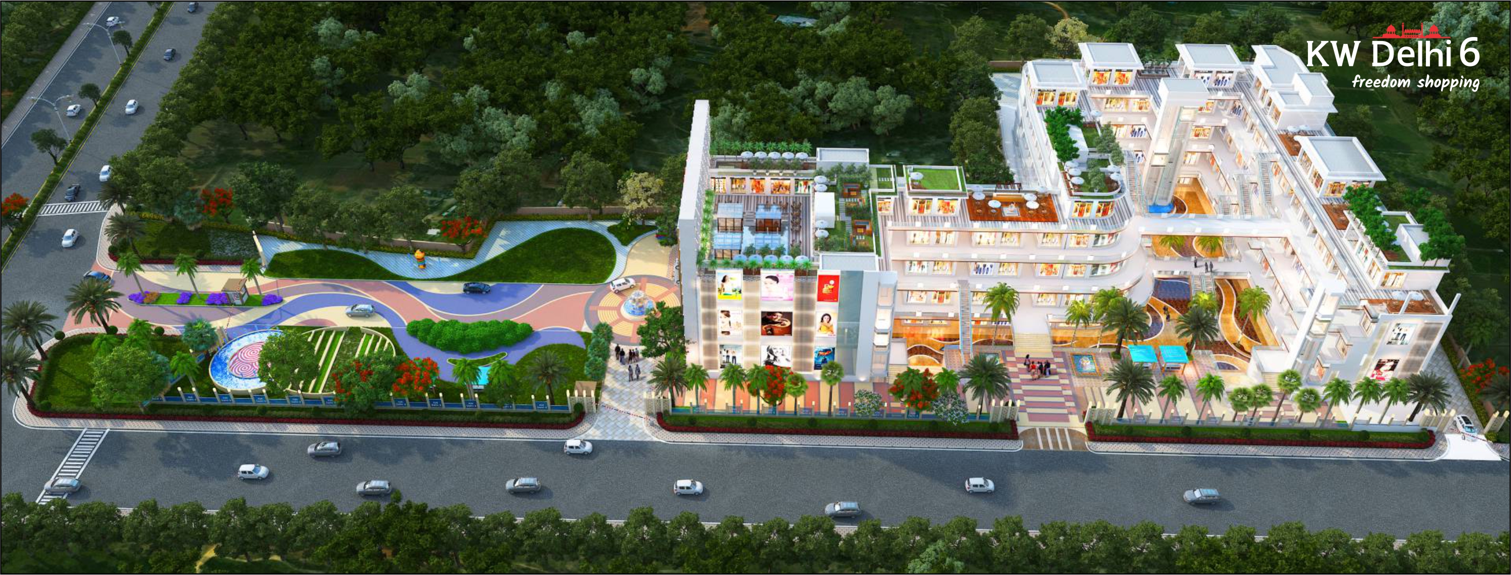 KW Delhi 6 Shopping Complex in Ghazibad - Upper View